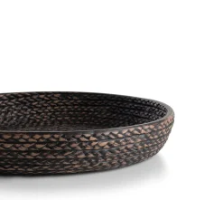 Adam schaal D38,5cm in de kleur Zwart - COCOmaison