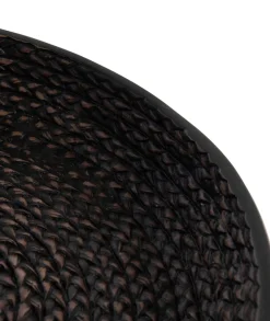Adam schaal D38,5cm in de kleur Zwart - COCOmaison
