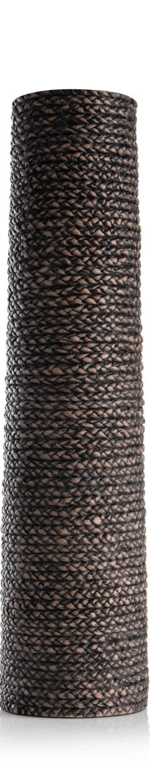 Adam vaas H68,5cm in de kleur Zwart - COCOmaison