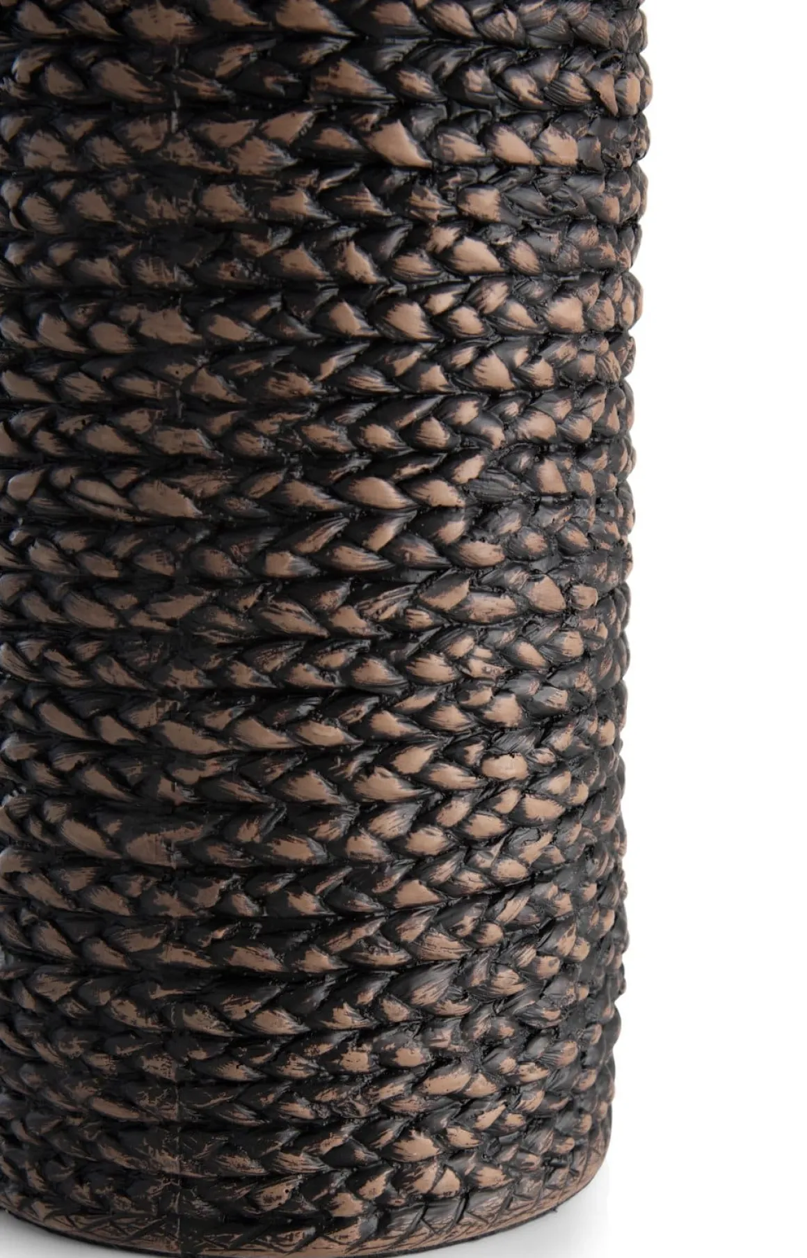 Adam vaas H68,5cm in de kleur Zwart - COCOmaison