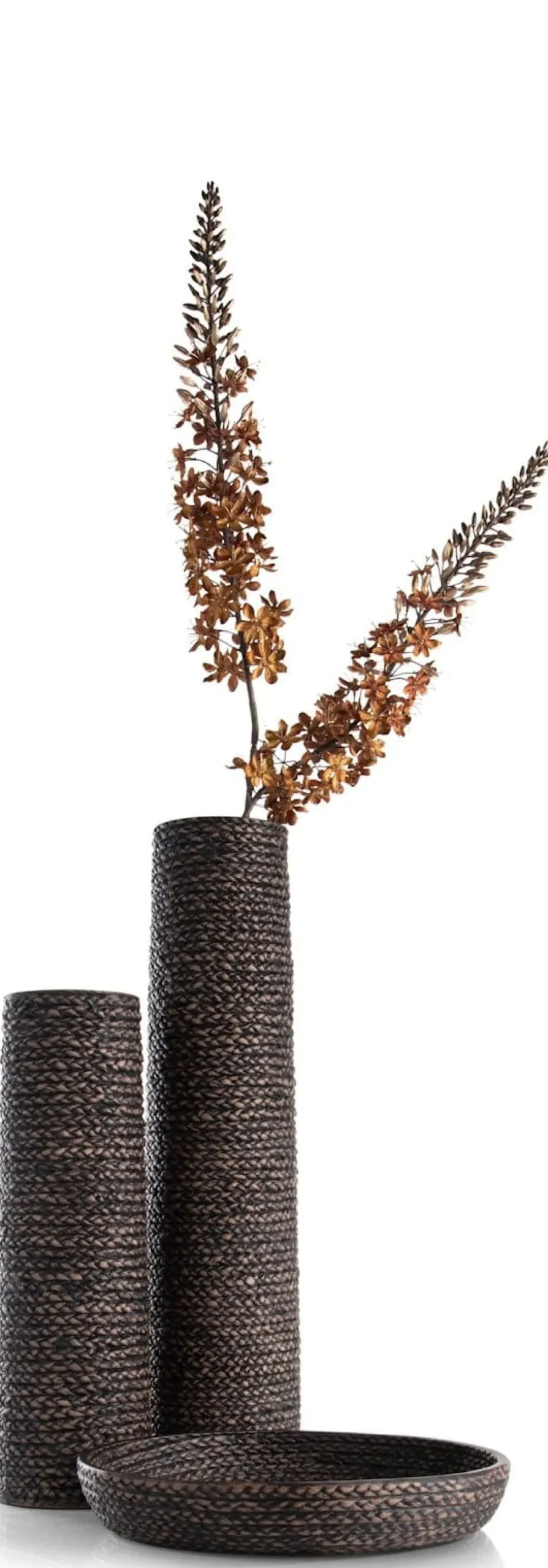 Adam vaas H49cm in de kleur Zwart - COCOmaison