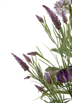 Anemone Spray H75cm kunstbloem in de kleur Paars - COCOmaison