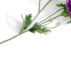 Anemone Spray H75cm kunstbloem in de kleur Paars - COCOmaison