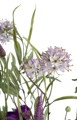 Anemone Spray H75cm kunstbloem in de kleur Paars - COCOmaison