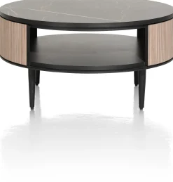 ARAMON salontafel diameter 75 cm. + 1-niche - XOOON