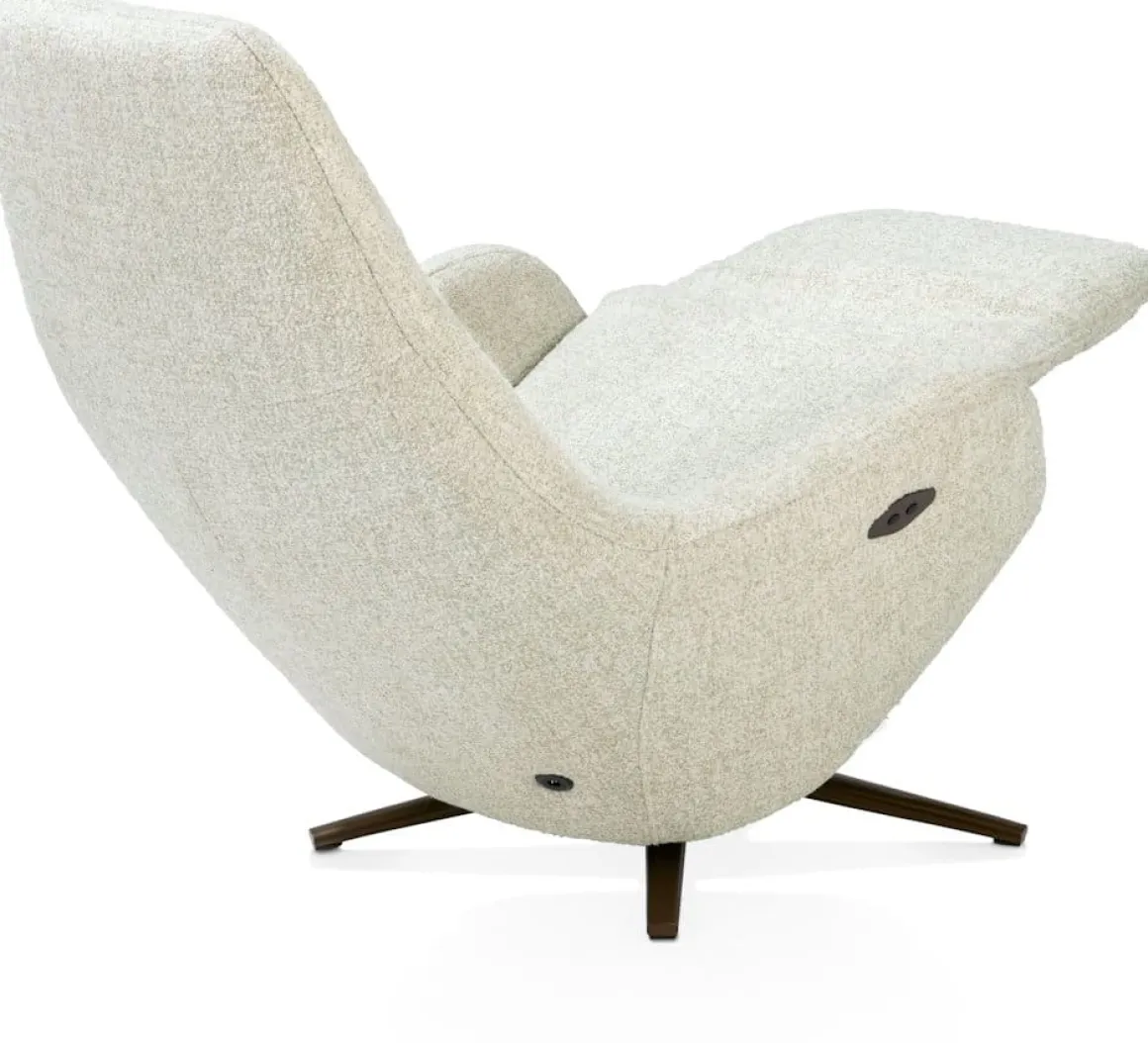 Arco, relax-fauteuil - 1 motor - verstelbare hoofdsteun - stof Luton - Groen