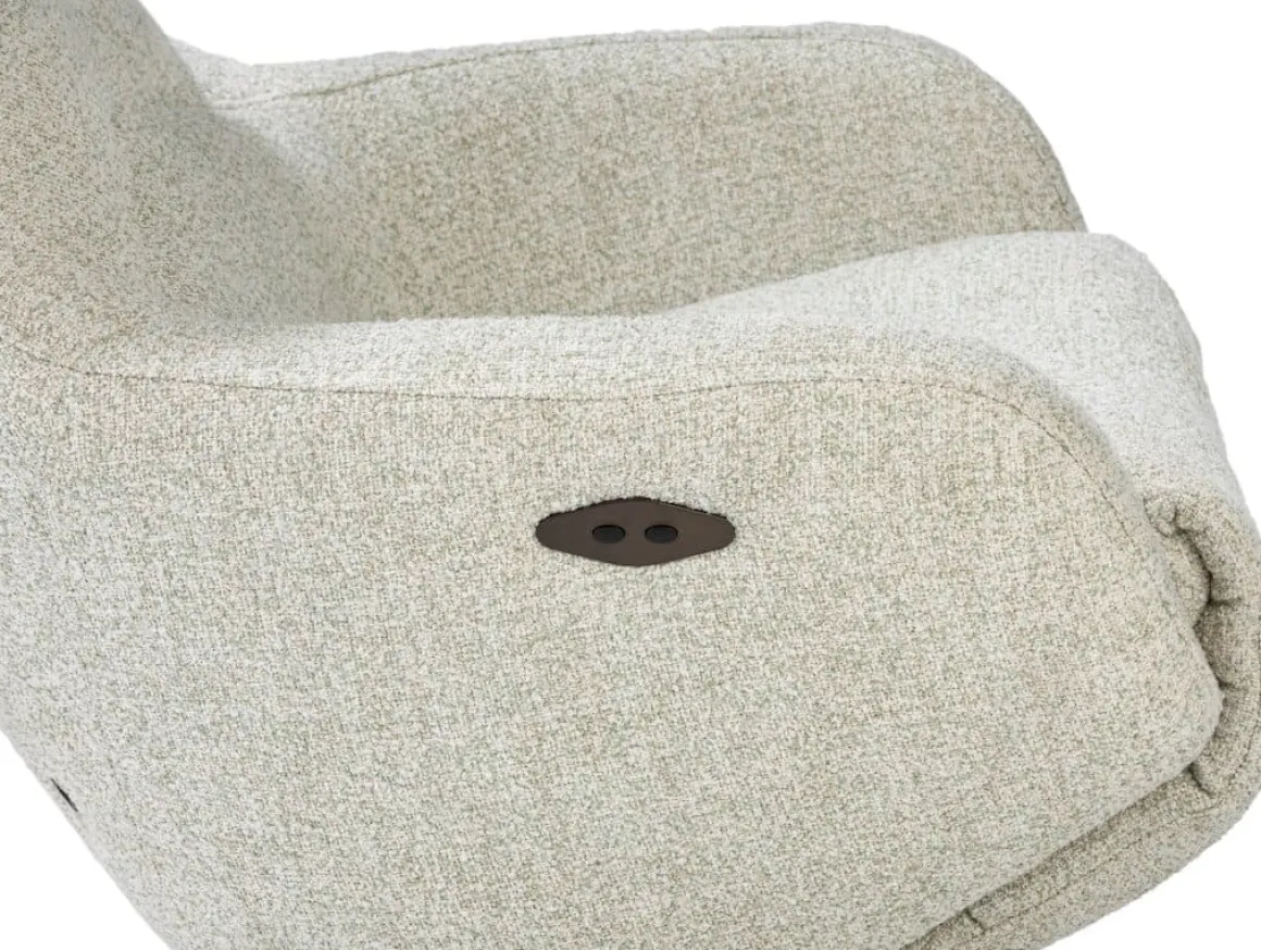 Arco, relax-fauteuil - 1 motor - verstelbare hoofdsteun - stof Luton - Groen