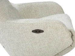 Arco, relax-fauteuil - 1 motor - verstelbare hoofdsteun - stof Luton - inclusief accu - Groen