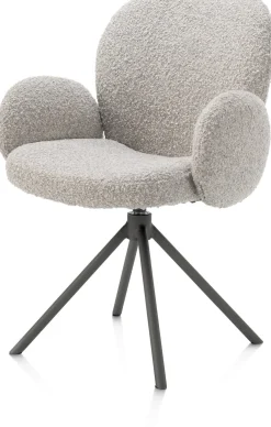 Armstoel Jaxon (draaibaar) in de kleur Kiezel - XOOON