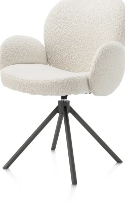 Armstoel Jaxon (draaibaar) in de kleur Ivoor - XOOON