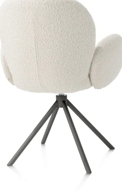 Armstoel Jaxon (draaibaar) in de kleur Ivoor - XOOON