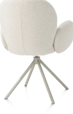 Armstoel Jaxon (draaibaar) in de kleur Ivoor - XOOON