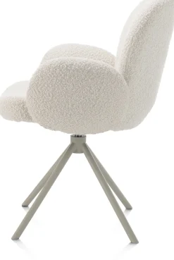 Armstoel Jaxon (draaibaar) in de kleur Ivoor - XOOON