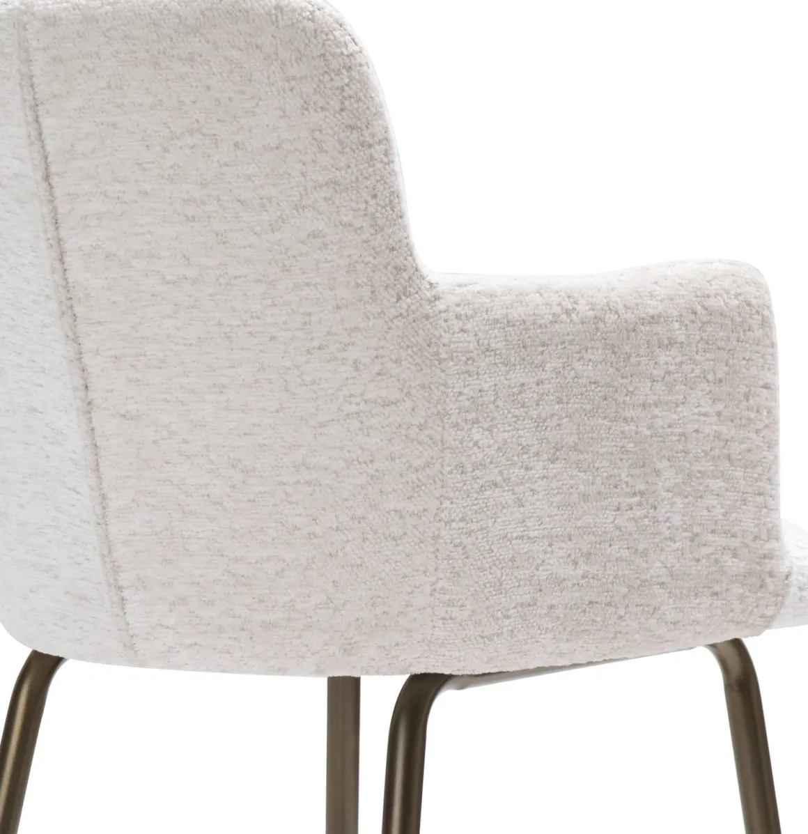 Armstoel Olle in de kleur Creme - COCOmaison