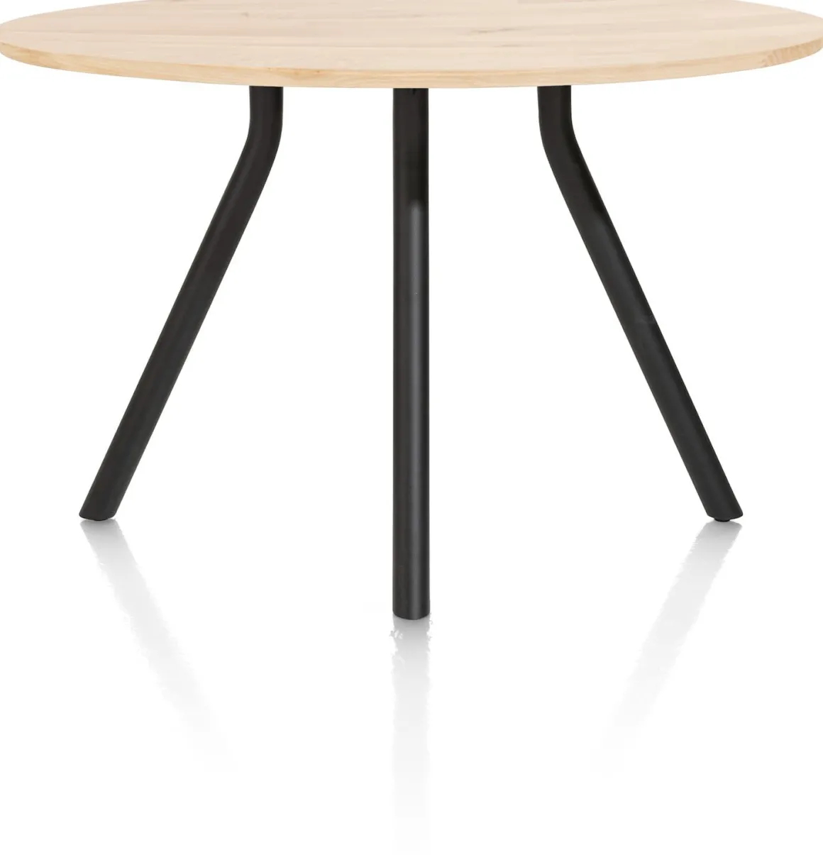 ARVADA bartafel 140 cm - rond - centrale poot - naturel eiken