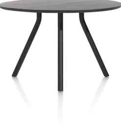 ARVADA bartafel 140 cm - rond - centrale poot kort - marmerlook