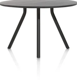 ARVADA bartafel 140 cm - rond - centrale poot kort - marmerlook