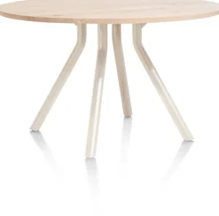 ARVADA tafel 125 cm - rond - centrale poot Nebbia | XOOON