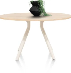 ARVADA tafel 140 cm - rond - centrale poot Nebbia | XOOON