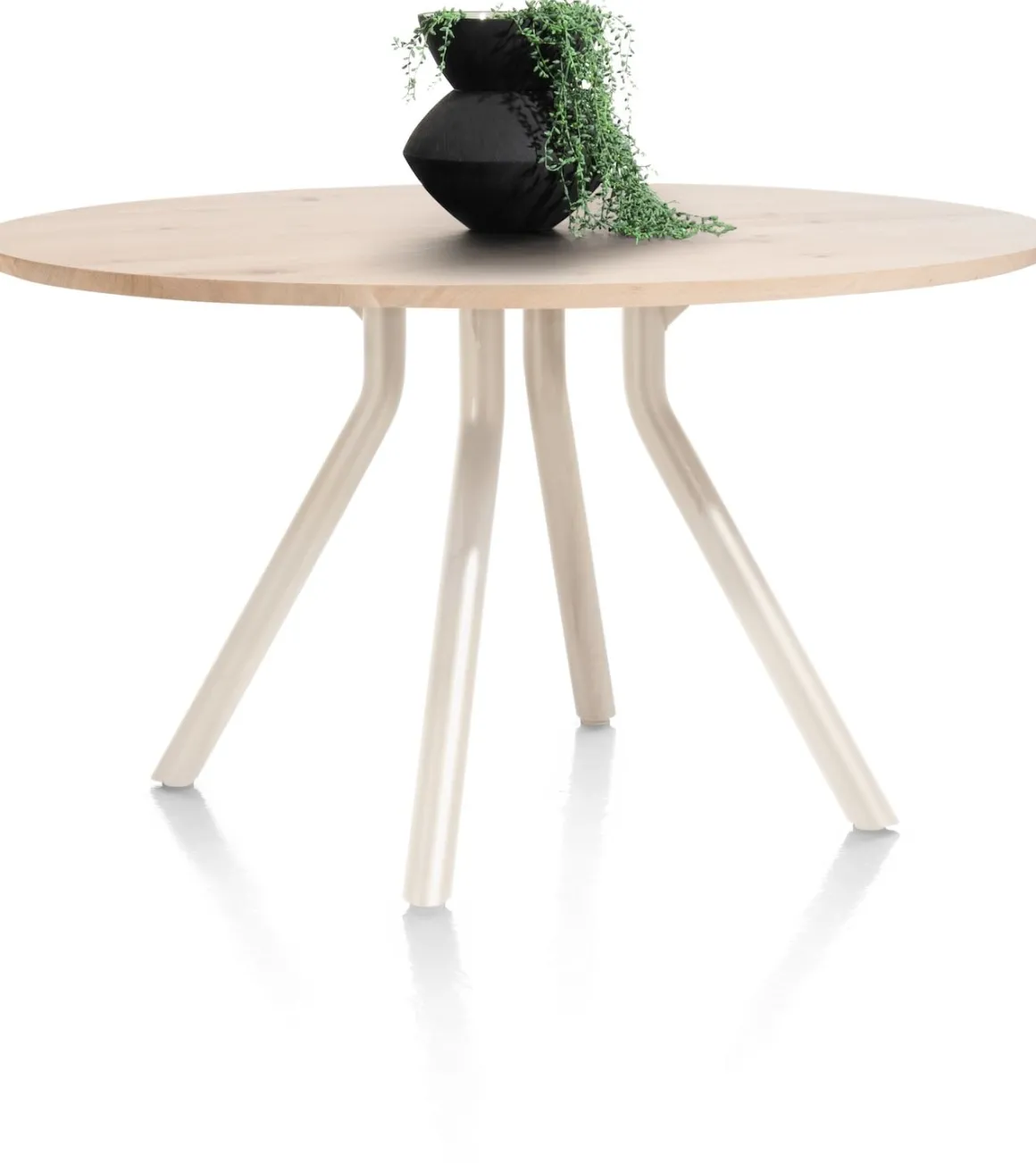 ARVADA tafel 140 cm - rond - centrale poot Nebbia | XOOON