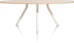 ARVADA tafel 250 x 110 cm - ellips - centrale poot Nebbia