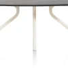 ARVADA tafel 250 x 110 cm - ellips - centrale poot Nebbia - onyx