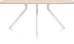 ARVADA tafel 160 x 100 cm - ovaal - centrale poot Nebbia