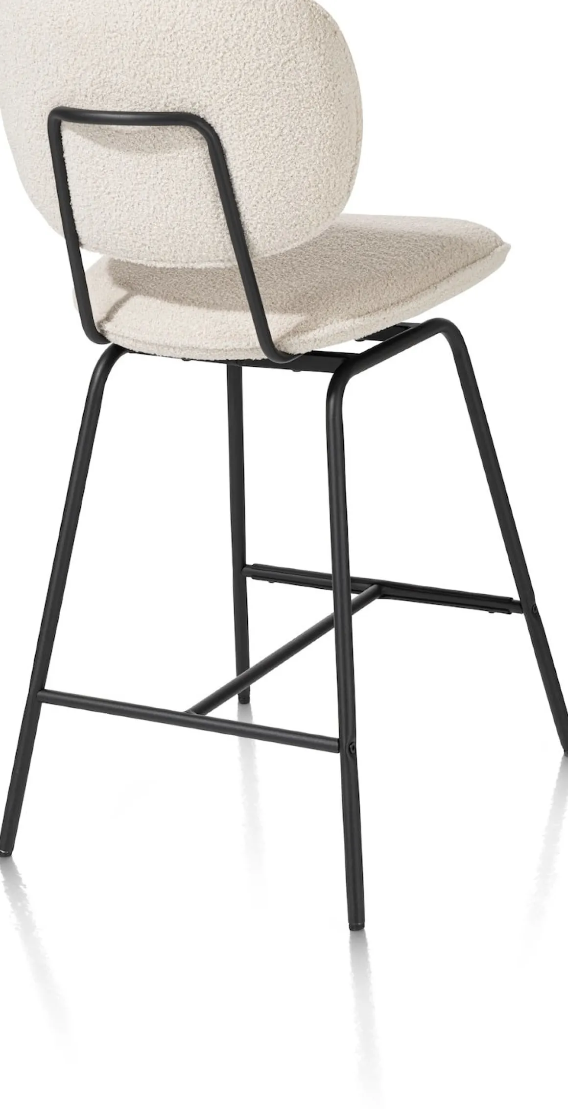 barstoel - zwart frame (ROB) - draaibaar - XOOON