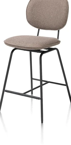 barstoel - zwart frame (ROB) - draaibaar - XOOON