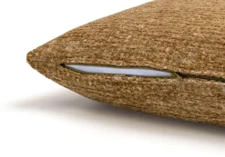 BeautiQ - Chic kussen 60x60cm in de kleur Okergeel - COCOmaison