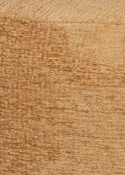 BeautiQ - Chic poef - rond 80 cm in de kleur Okergeel