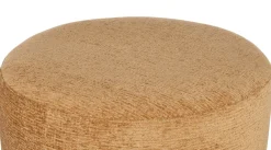 BeautiQ - Chic poef - rond 80 cm in de kleur Okergeel