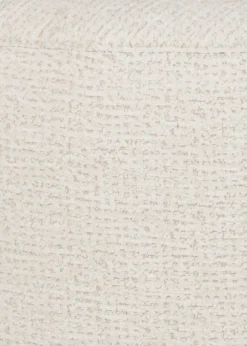 BeautiQ - Chic poef - rond 80 cm in de kleur Crème - COCOmaison