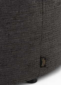 BeautiQ - Chic poef - rond 80 cm in de kleur Antraciet