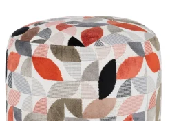 BeautiQ - Elite poef - rond 42 cm in de kleur Koper