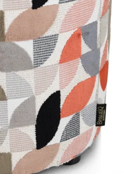 BeautiQ - Elite poef - rond 42 cm in de kleur Koper