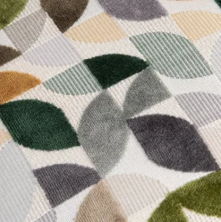 BeautiQ - Elite poef - rond 42 cm in de kleur Olijf