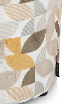 BeautiQ - Elite poef - rond 42 cm in de kleur Crème