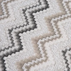 BeautiQ - Lush poef - rond 42 cm in de kleur Antraciet