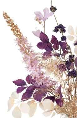 Beech Leaves Spray H95cm kunstbloem in de kleur Paars
