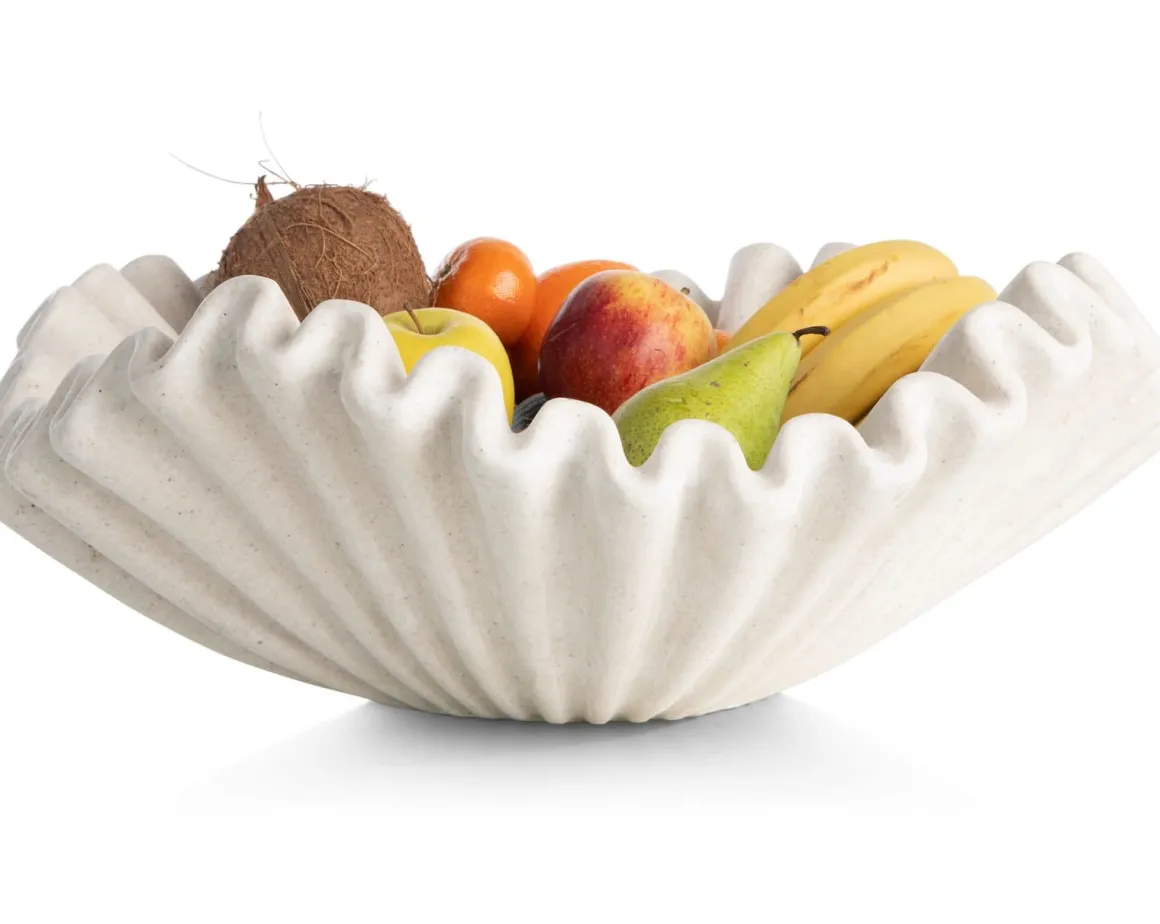 Bella schaal D51cm in de kleur Crème - COCOmaison