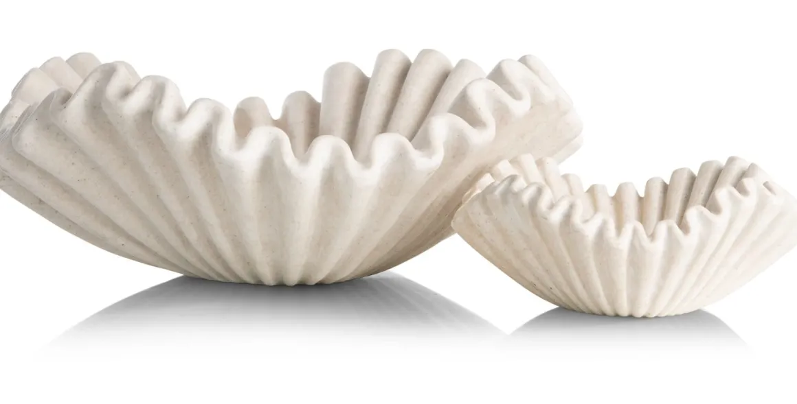 Bella schaal D51cm in de kleur Crème - COCOmaison