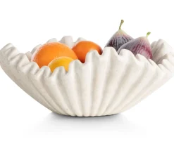 Bella schaal D28cm in de kleur Crème - COCOmaison