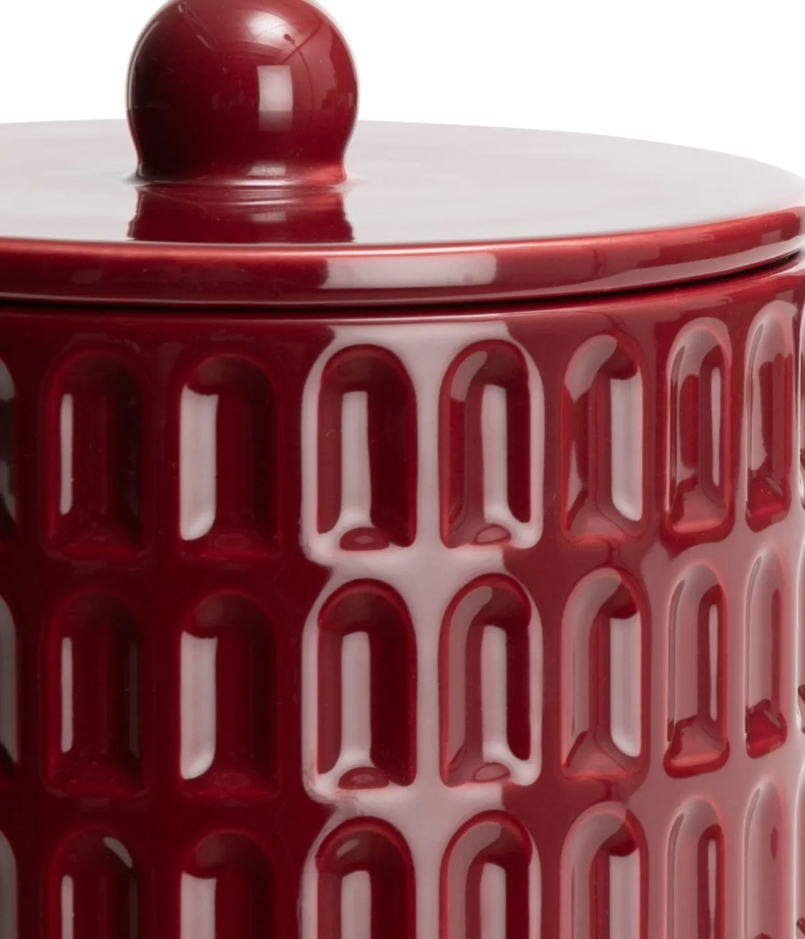 Bisko pot (H16.5cm) in de kleur rod - COCOmaison