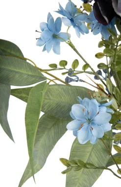 Blossom Spray H91cm kunstbloem in de kleur Blauw - COCOmaison