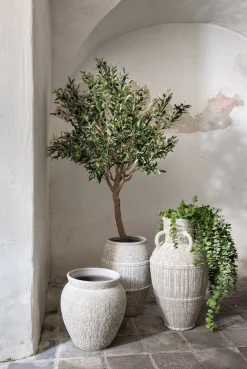 Braga pot H25cm in de kleur Beige - COCOmaison