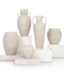 Braga vaas H75cm in de kleur Beige - COCOmaison