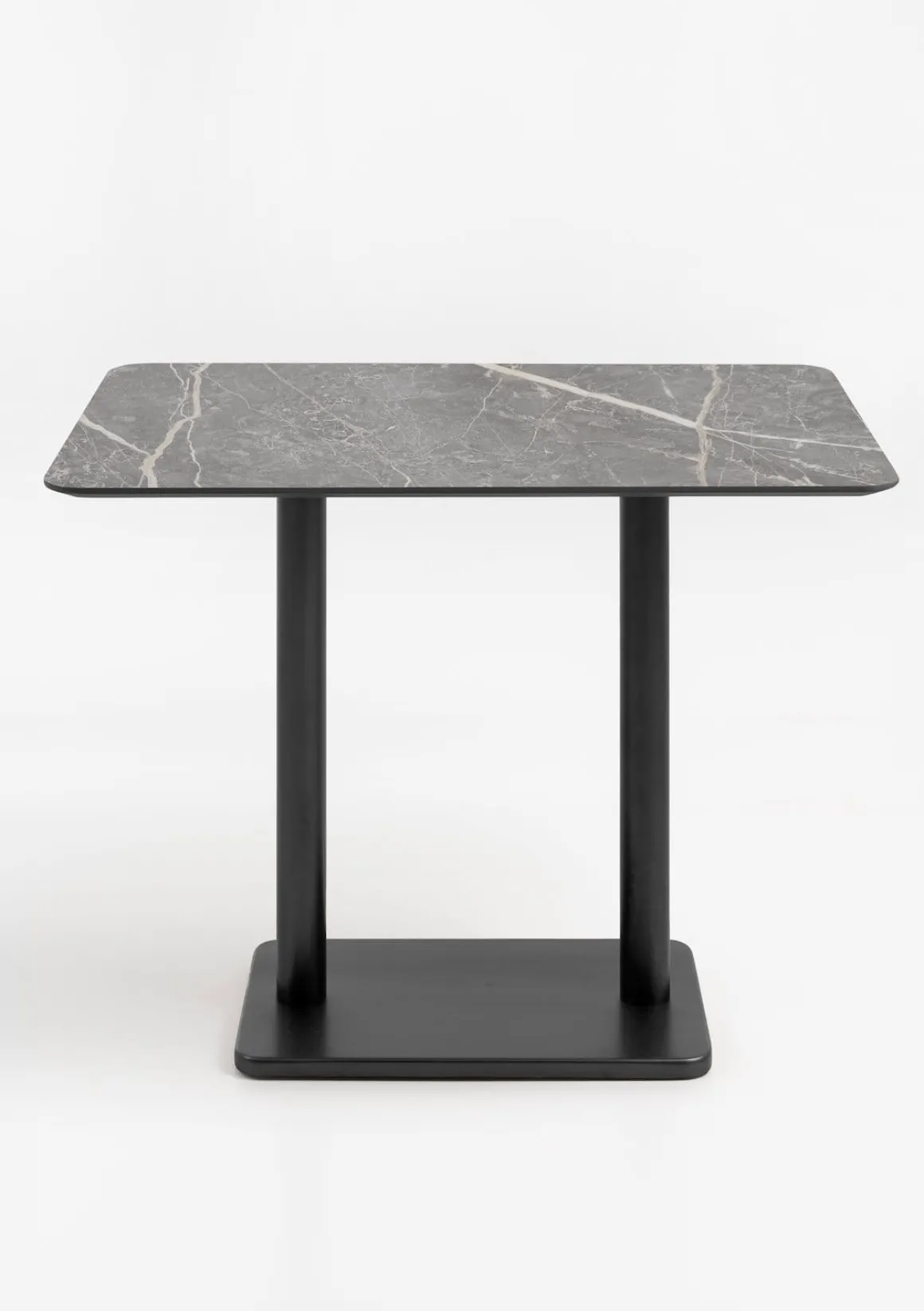 Brest bartafel marble light grey (120x75cm) kleur Zwart