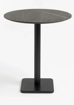 Brest bartafel marble onyx (D80cm) in kleur Zwart