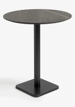 Brest bartafel marble onyx (D80cm) in kleur Zwart